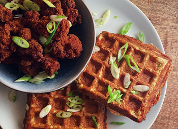 Chicken and waffles