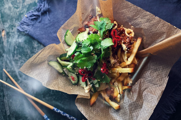 Asian loaded fries