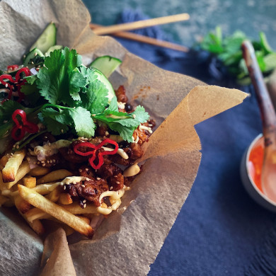 Asian loaded fries