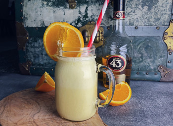 Boozy orange milkshake