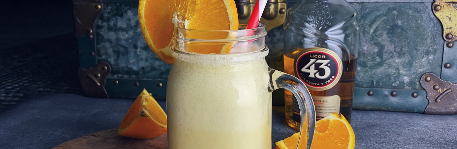 Boozy orange milkshake